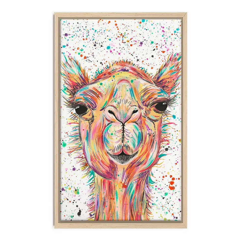 Colourful Camel Canvas Print Colourful Camel Canvas Print wall art product Emma LC Art