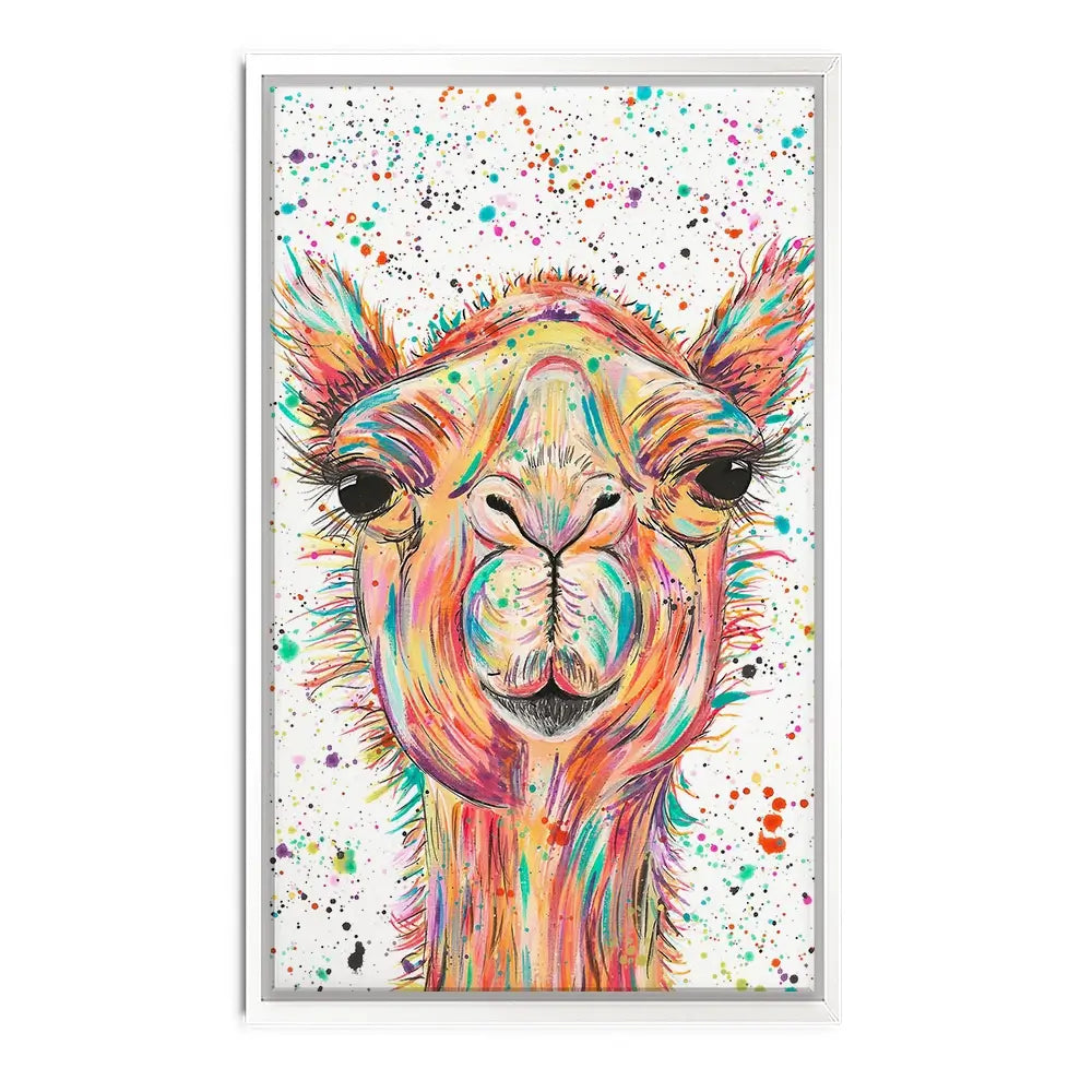 Colourful Camel Canvas Print Colourful Camel Canvas Print wall art product Emma LC Art