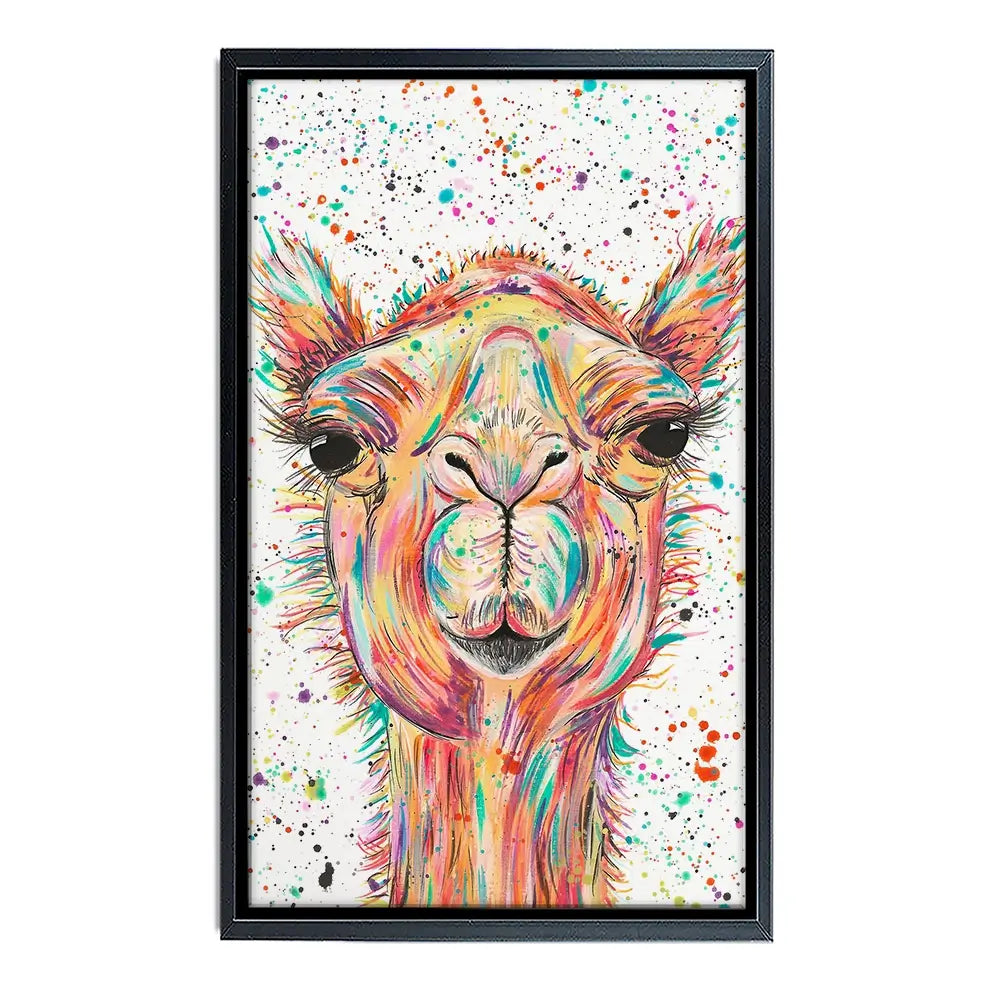 Colourful Camel Canvas Print Colourful Camel Canvas Print wall art product Emma LC Art