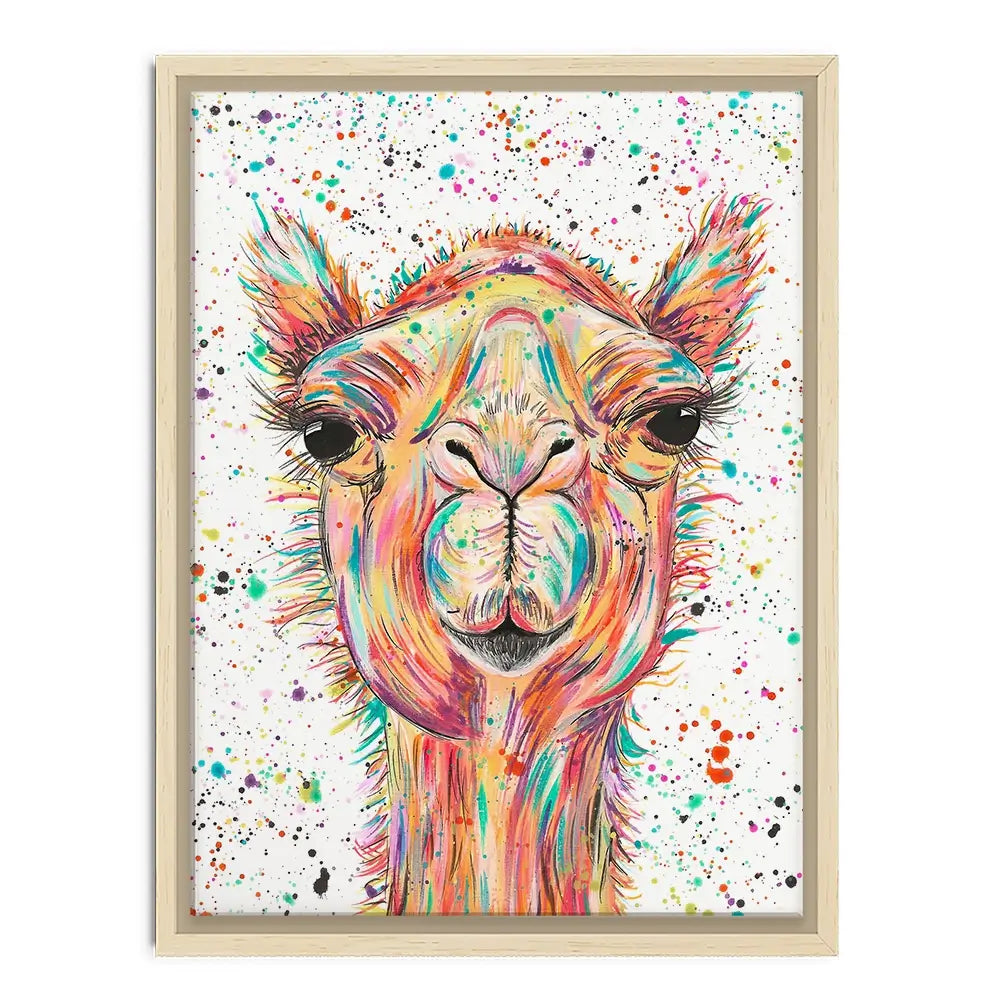Colourful Camel Canvas Print Colourful Camel Canvas Print wall art product Emma LC Art
