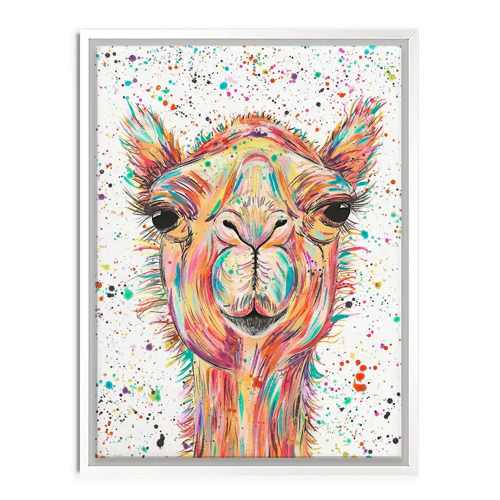 Colourful Camel Canvas Print Colourful Camel Canvas Print wall art product Emma LC Art