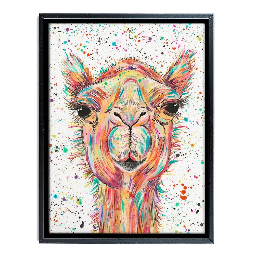 Colourful Camel Canvas Print Colourful Camel Canvas Print wall art product Emma LC Art