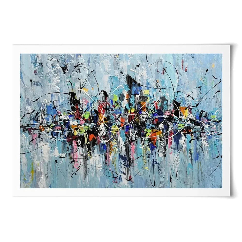 Colourful City Art Print Colourful City Art Print wall art product Olga Tkachyk