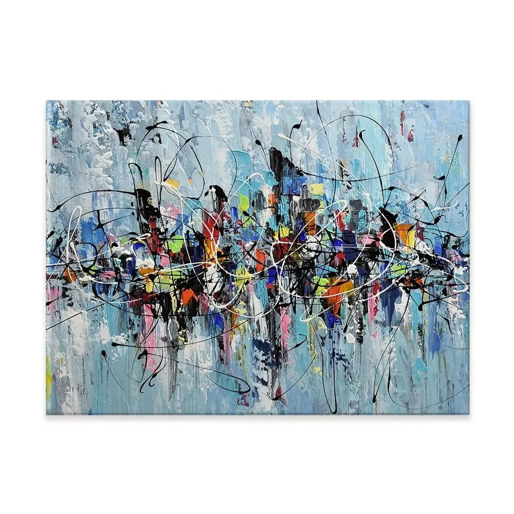 Colourful City Canvas Print Colourful City Canvas Print wall art product Olga Tkachyk