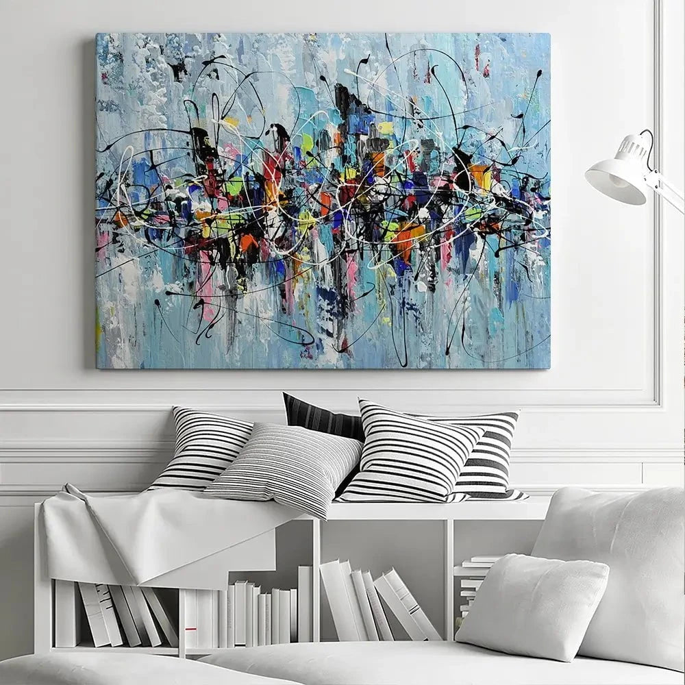 Colourful City Canvas Print Colourful City Canvas Print wall art product Olga Tkachyk