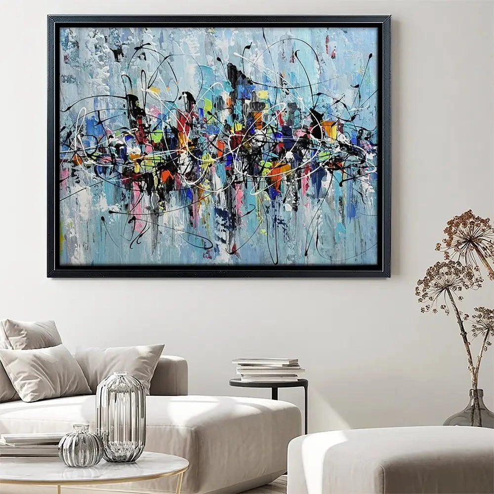 Colourful City Canvas Print Colourful City Canvas Print wall art product Olga Tkachyk