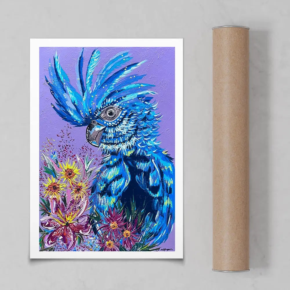 Colourful Cocktaoo Art Print Colourful Cocktaoo Art Print wall art product Jo Mulligan