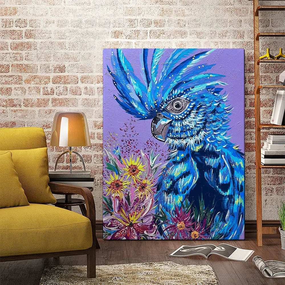 Colourful Cocktaoo Canvas Print Colourful Cocktaoo Canvas Print wall art product Jo Mulligan