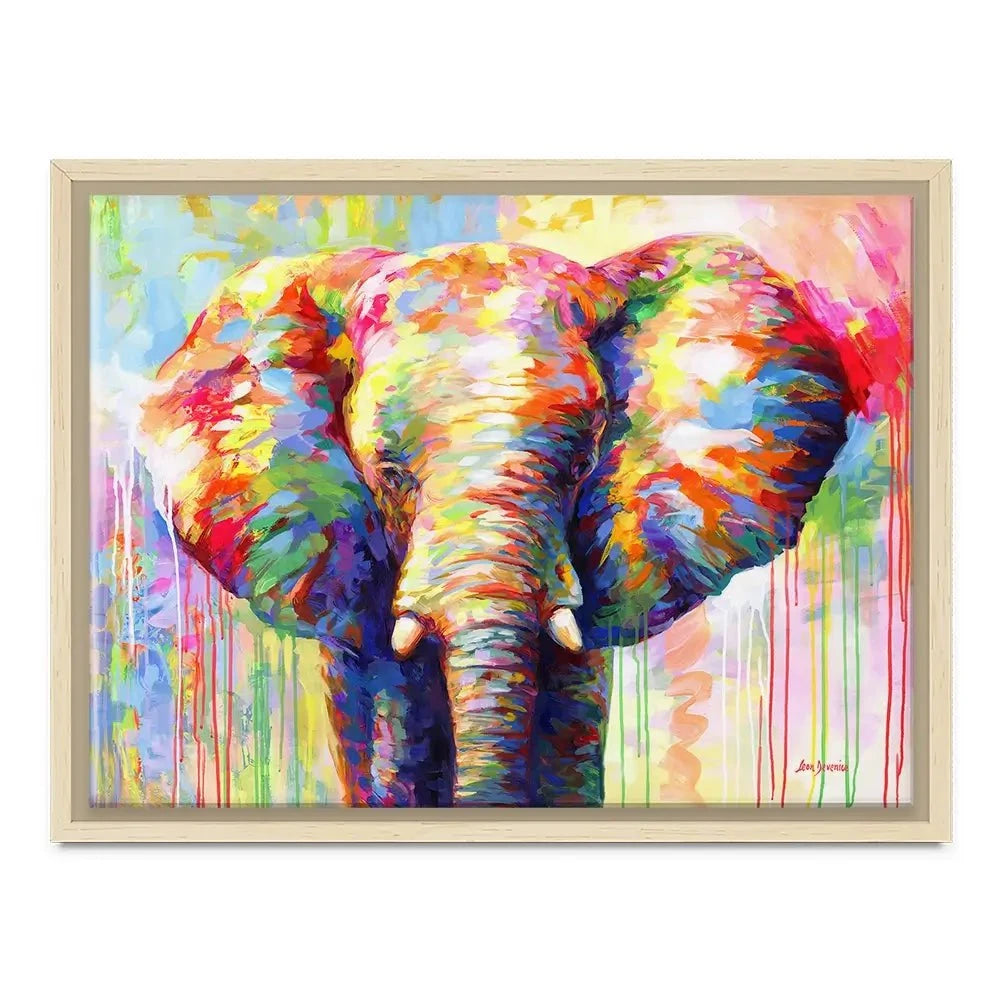 Colourful Elephant Canvas Print Colourful Elephant Canvas Print wall art product Leon Devenice