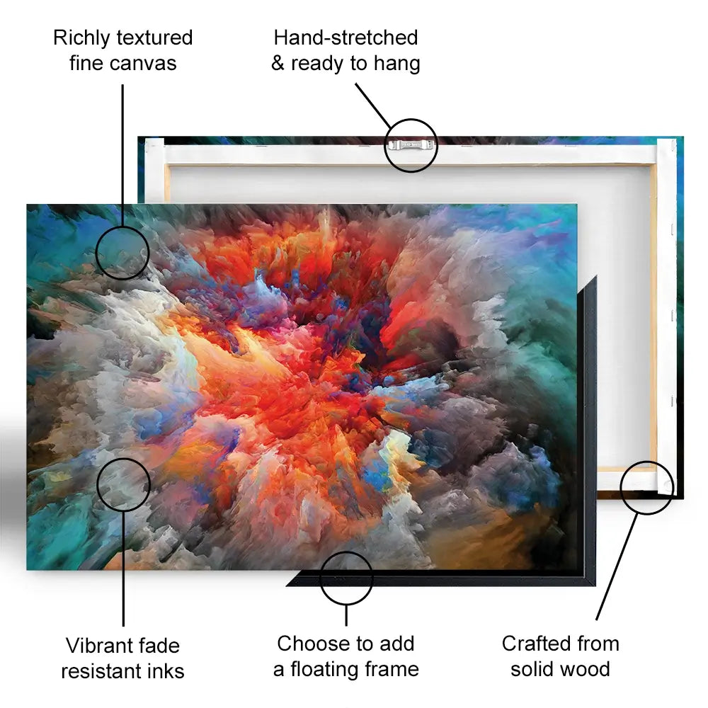 Colourful Explosion Canvas Print Colourful Explosion Canvas Print wall art product agsandrew / Shutterstock