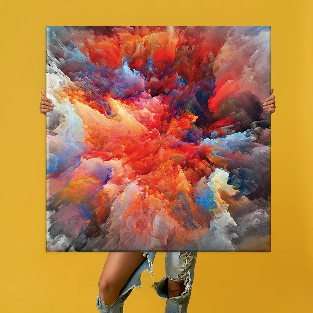 Colourful Explosion Oversized Canvas Print Colourful Explosion Oversized Canvas Print wall art product Art Print Shop