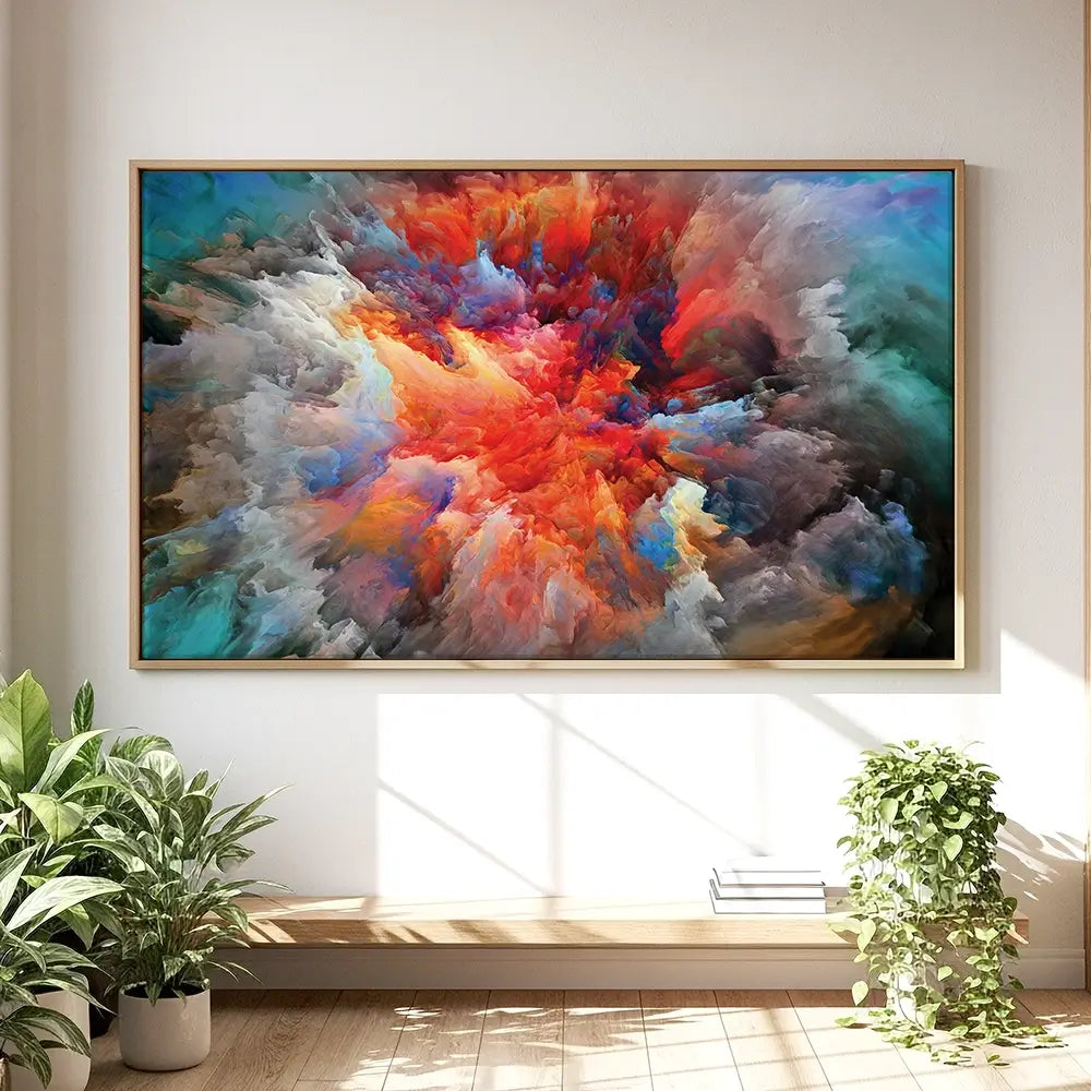 Colourful Explosion Oversized Canvas Print Colourful Explosion Oversized Canvas Print wall art product Art Print Shop
