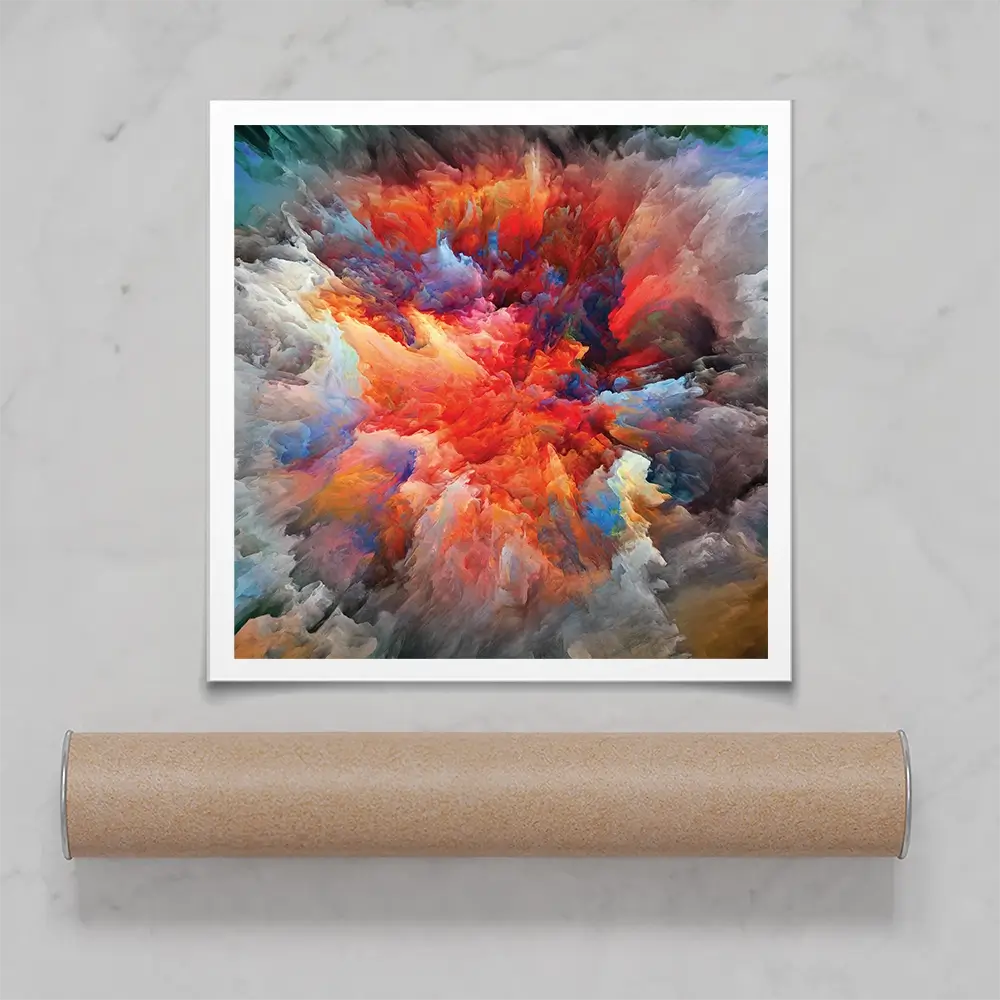 Colourful Explosion Square Art Print Colourful Explosion Square Art Print wall art product agsandrew / Shutterstock