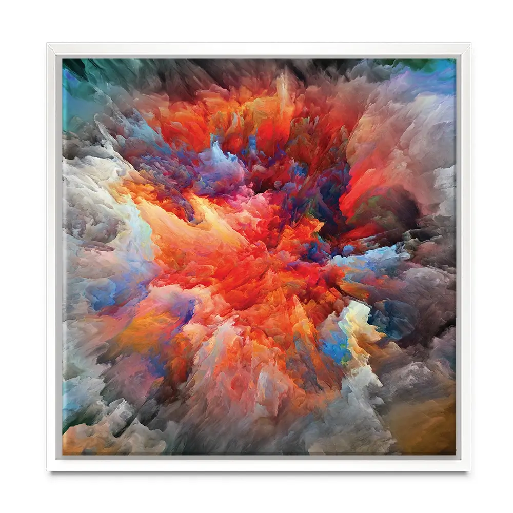 Colourful Explosion Square Canvas Print Colourful Explosion Square Canvas Print wall art product agsandrew / Shutterstock