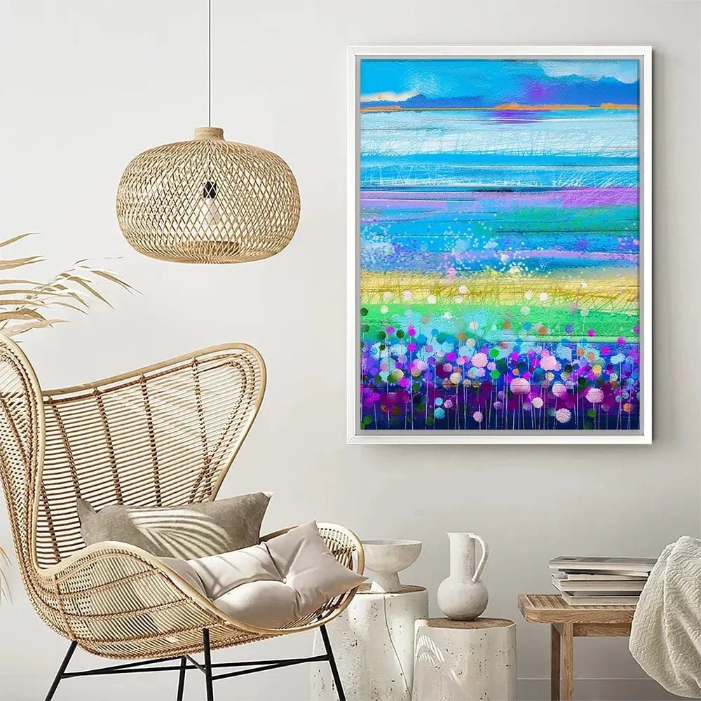 Colourful Floral Portrait Canvas Print Colourful Floral Portrait Canvas Print wall art product pluie_r / Shutterstock