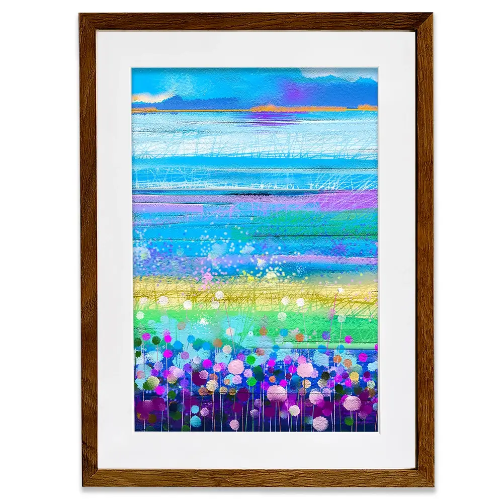Colourful Floral Portrait Framed Art Print Colourful Floral Portrait Framed Art Print wall art product pluie_r / Shutterstock