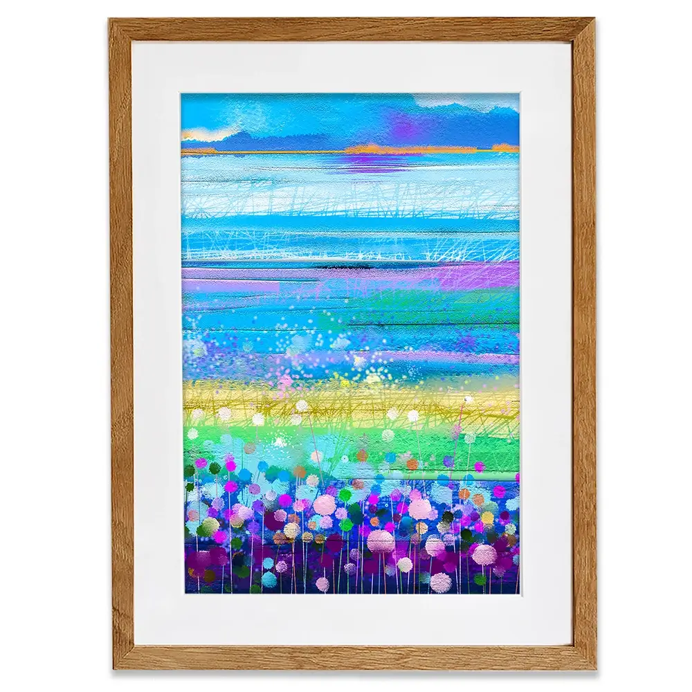 Colourful Floral Portrait Framed Art Print Colourful Floral Portrait Framed Art Print wall art product pluie_r / Shutterstock