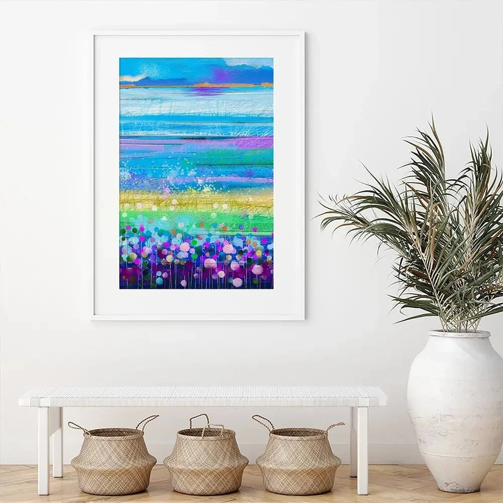 Colourful Floral Portrait Framed Art Print Colourful Floral Portrait Framed Art Print wall art product pluie_r / Shutterstock