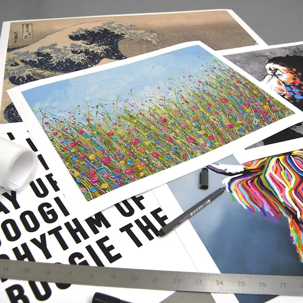 Colourful Flower Meadow Art Print Colourful Flower Meadow Art Print wall art product Olga Tkachyk