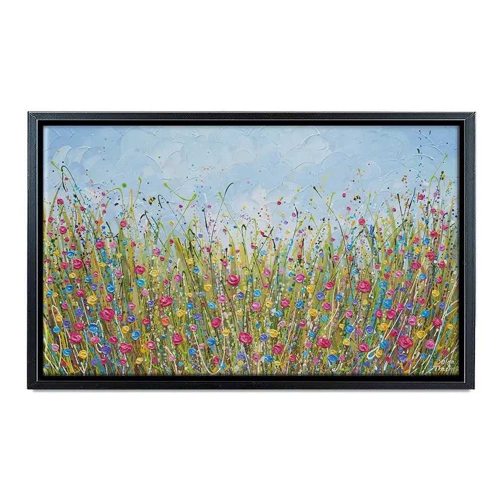 Colourful Flower Meadow Canvas Print Colourful Flower Meadow Canvas Print wall art product Olga Tkachyk