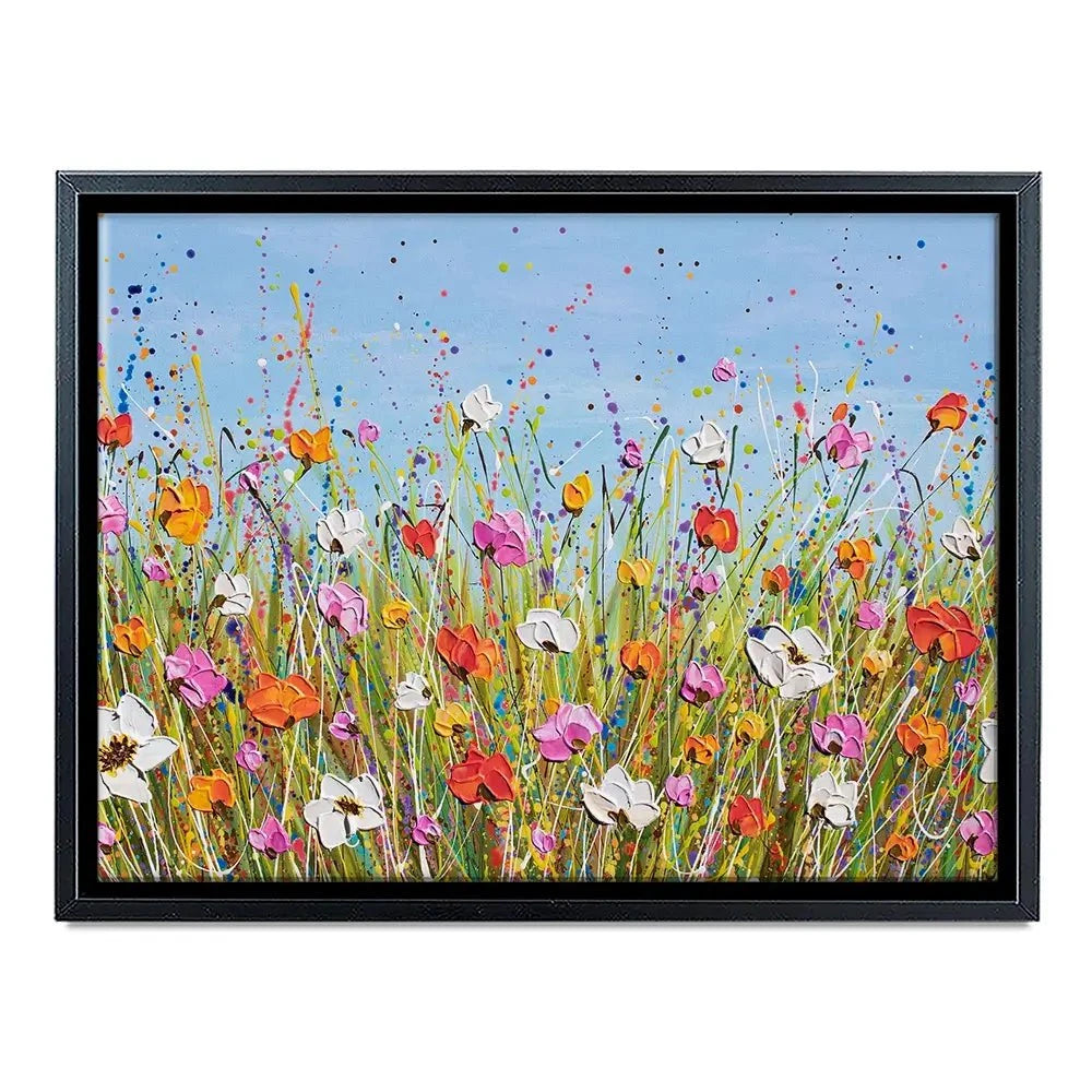 Colourful Flowers Canvas Print Colourful Flowers Canvas Print wall art product Olga Tkachyk