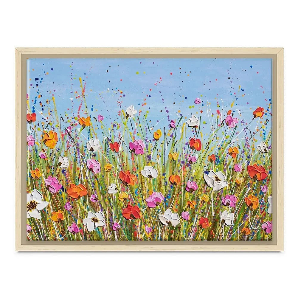 Colourful Flowers Canvas Print Colourful Flowers Canvas Print wall art product Olga Tkachyk