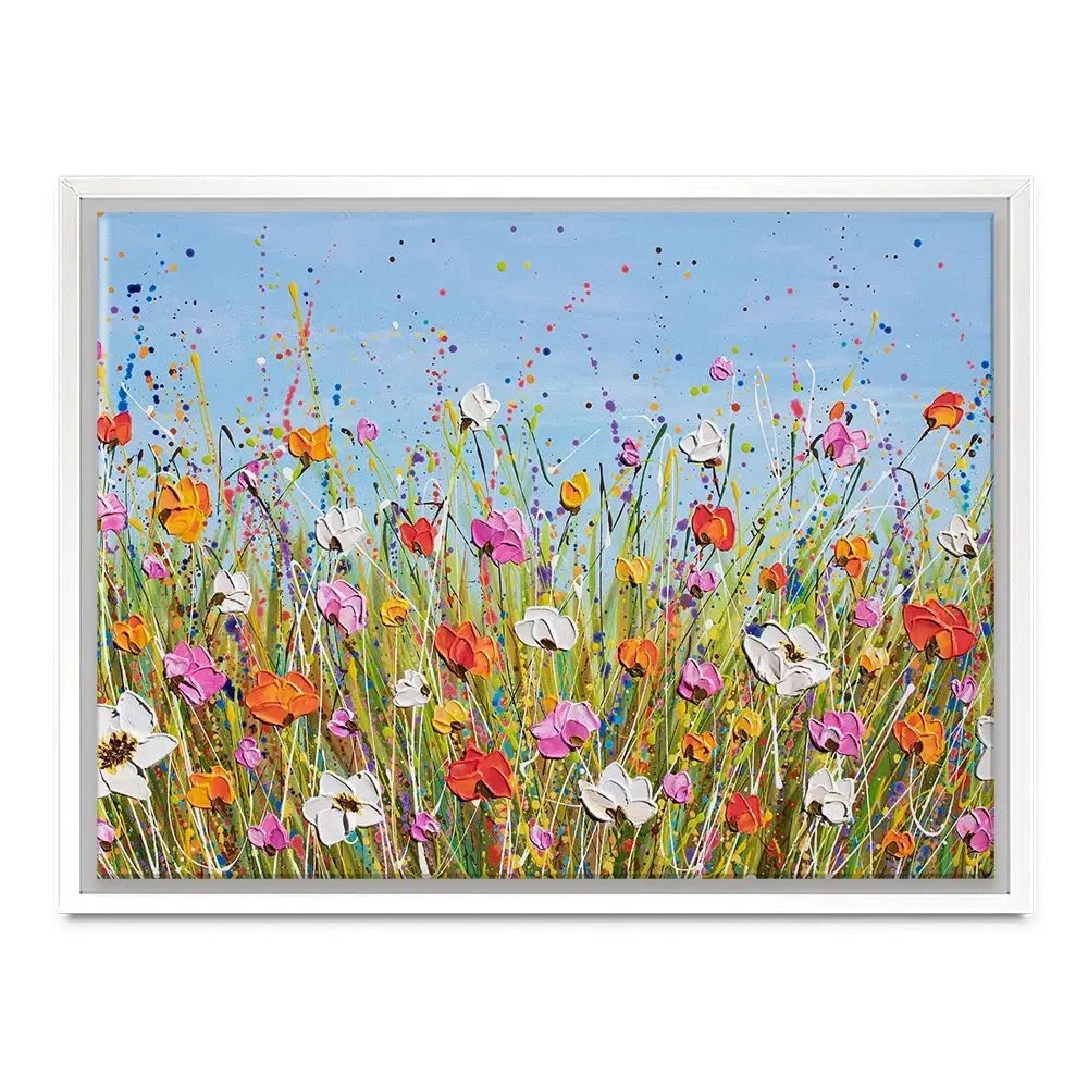 Colourful Flowers Canvas Print Colourful Flowers Canvas Print wall art product Olga Tkachyk