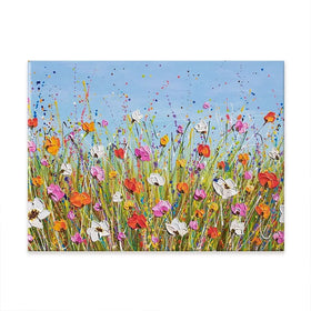 Colourful Flowers Canvas Print Colourful Flowers Canvas Print wall art product Olga Tkachyk