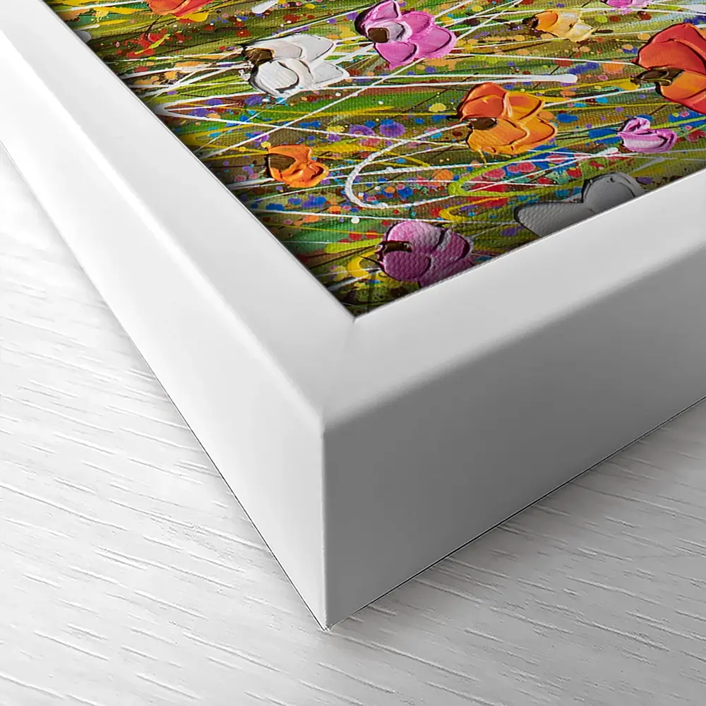 Colourful Flowers Canvas Print Colourful Flowers Canvas Print wall art product Olga Tkachyk