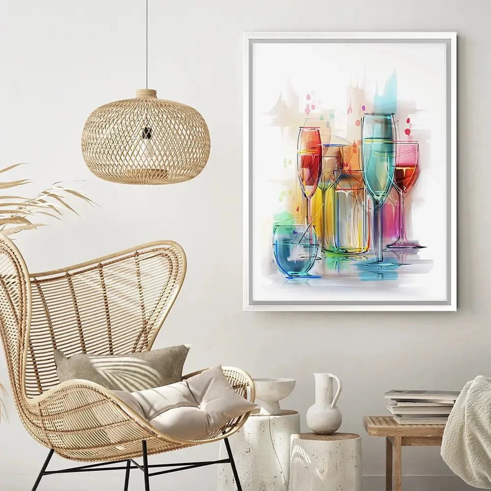 Colourful Glasses Canvas Print Colourful Glasses Canvas Print wall art product Teni / Shutterstock