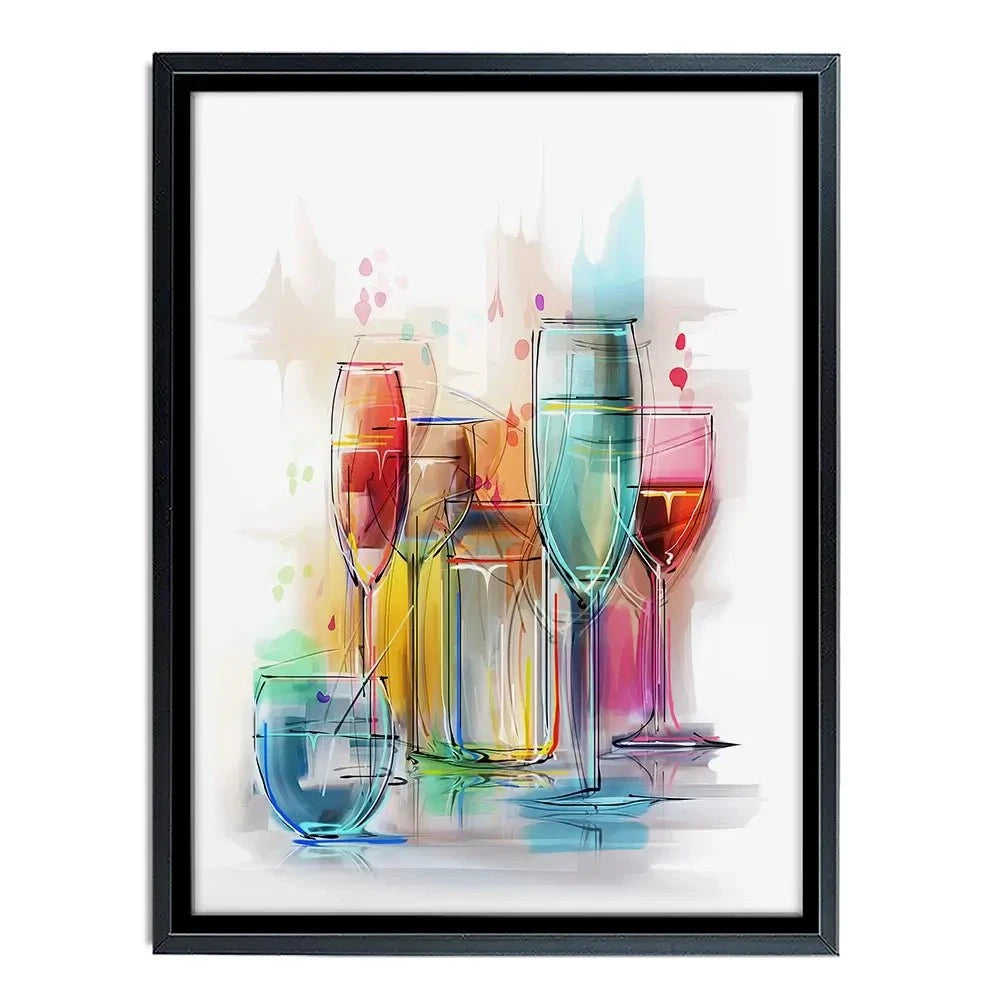 Colourful Glasses Canvas Print Colourful Glasses Canvas Print wall art product Teni / Shutterstock