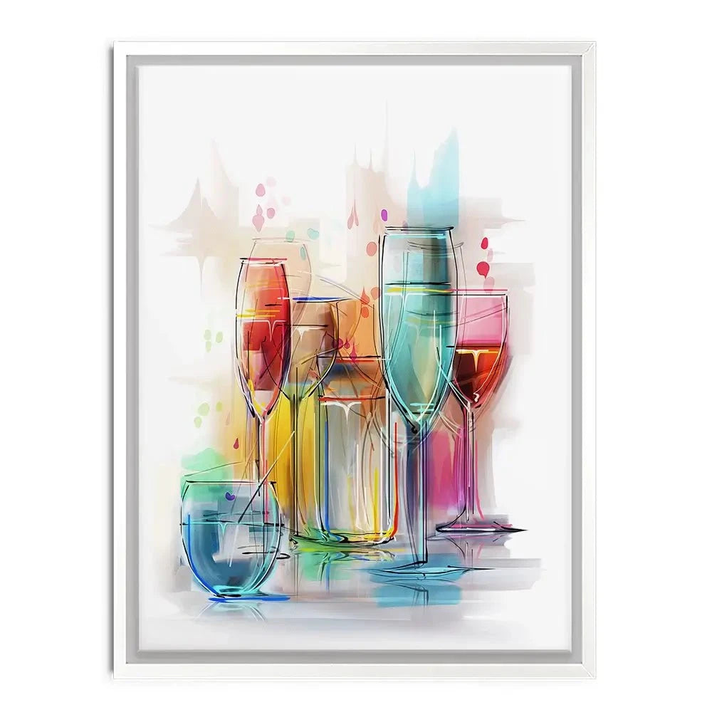 Colourful Glasses Canvas Print Colourful Glasses Canvas Print wall art product Teni / Shutterstock