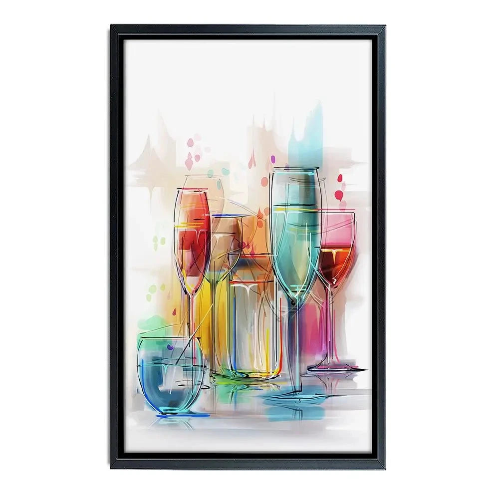 Colourful Glasses Canvas Print Colourful Glasses Canvas Print wall art product Teni / Shutterstock