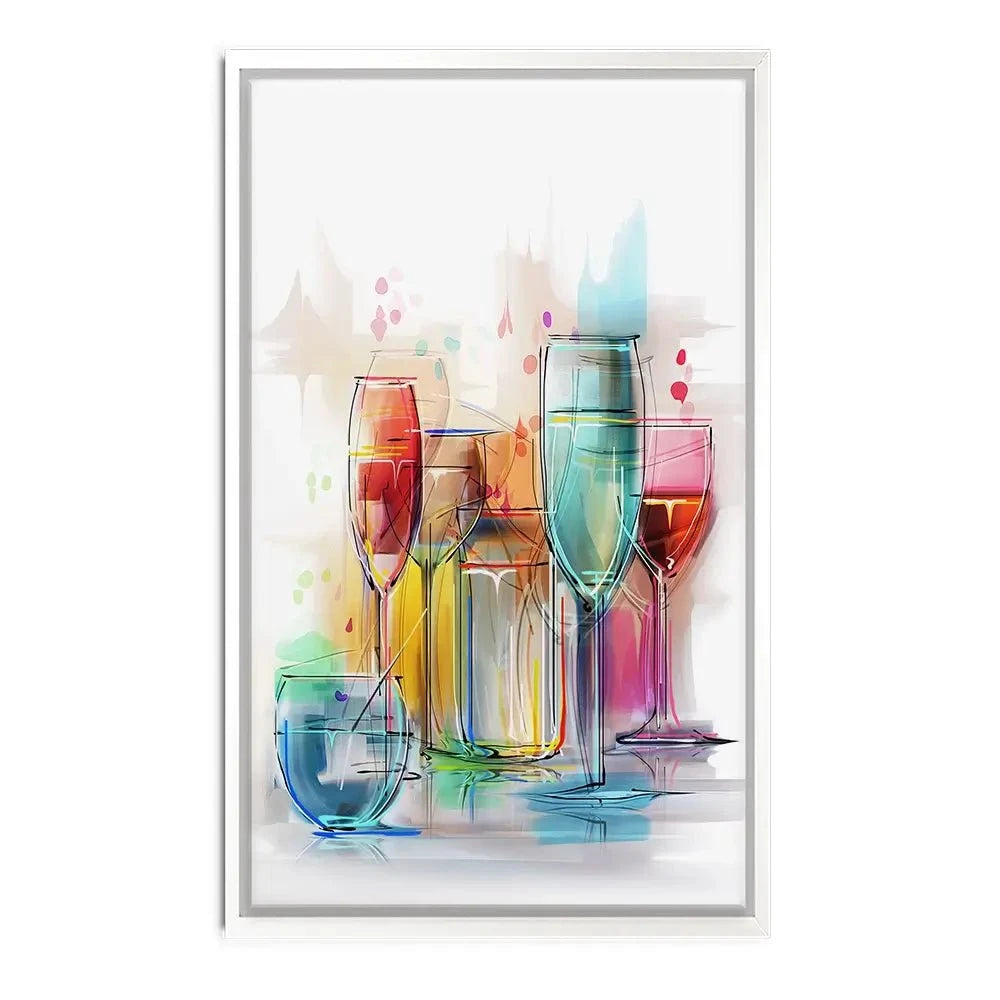 Colourful Glasses Canvas Print Colourful Glasses Canvas Print wall art product Teni / Shutterstock