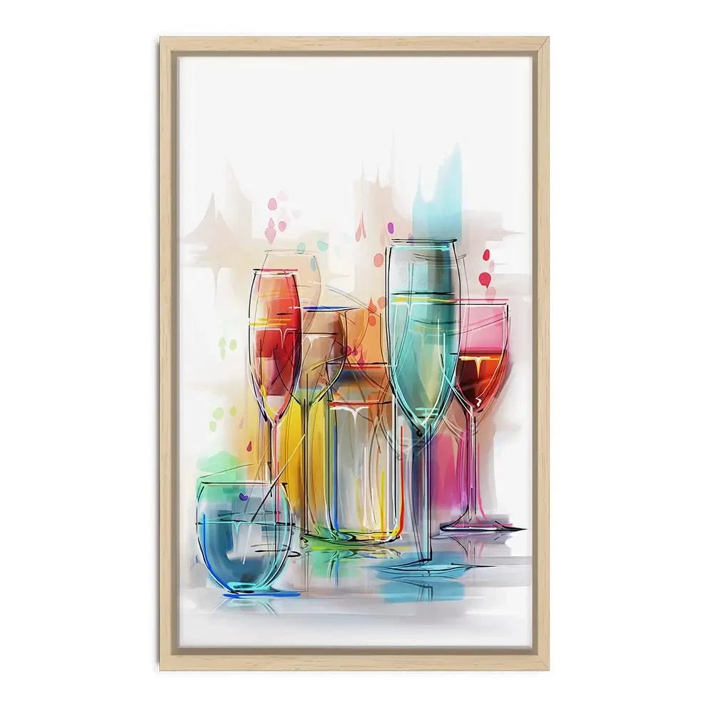Colourful Glasses Canvas Print Colourful Glasses Canvas Print wall art product Teni / Shutterstock