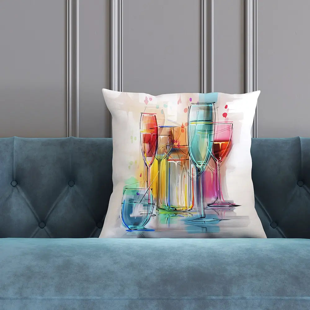 Colourful Glasses Cushion Colourful Glasses Cushion wall art product Teni / Shutterstock