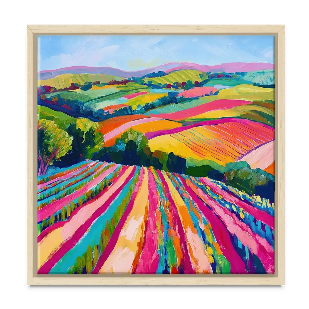 Colourful Hills Canvas Print Colourful Hills Canvas Print wall art product Tanya Ocean