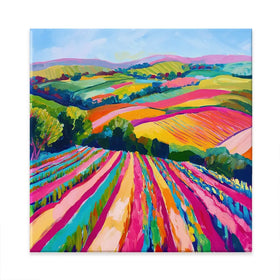Colourful Hills Canvas Print Colourful Hills Canvas Print wall art product Tanya Ocean