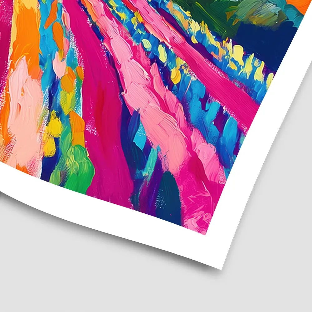Colourful Hills Square Art Print Colourful Hills Square Art Print wall art product Tanya Ocean