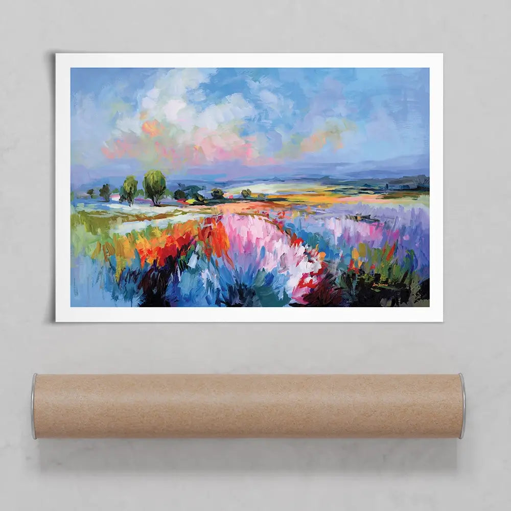 Colourful Landscape Impressions Art Print Colourful Landscape Impressions Art Print wall art product Leon Devenice