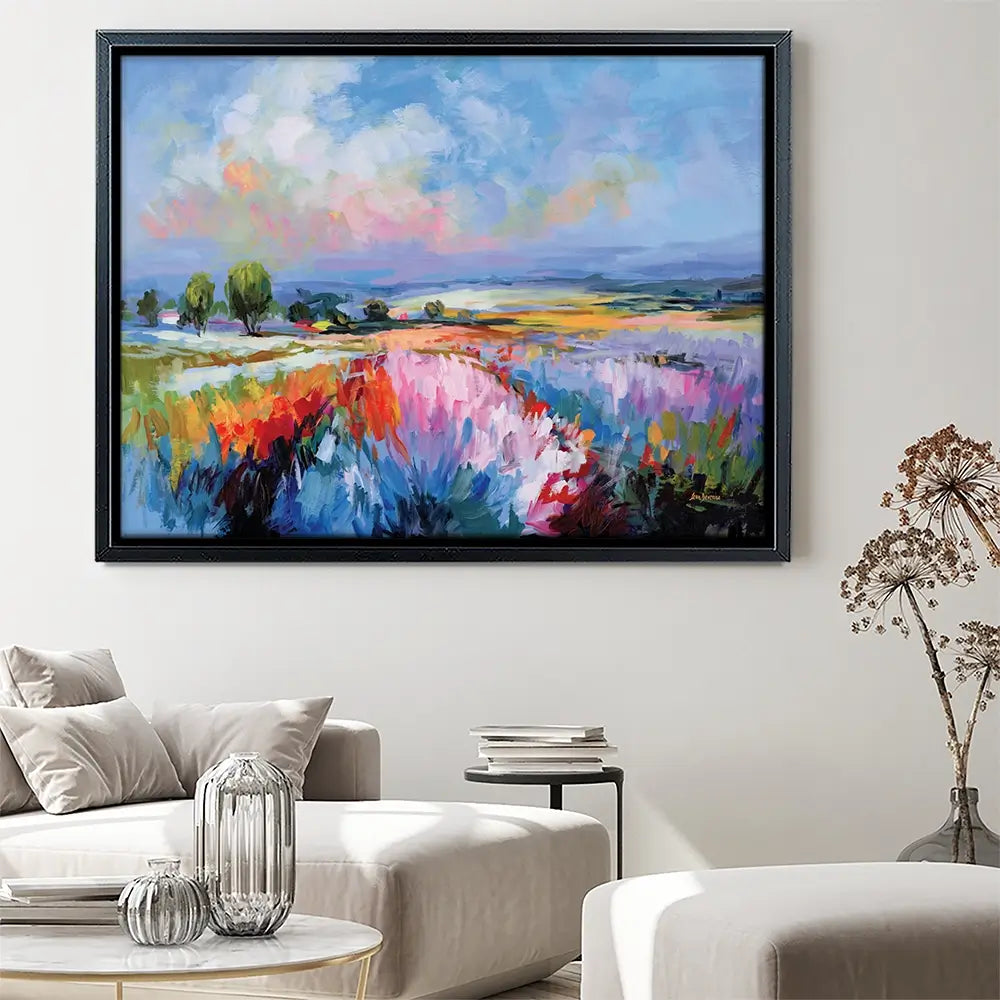 Colourful Landscape Impressions Canvas Print Colourful Landscape Impressions Canvas Print wall art product Leon Devenice