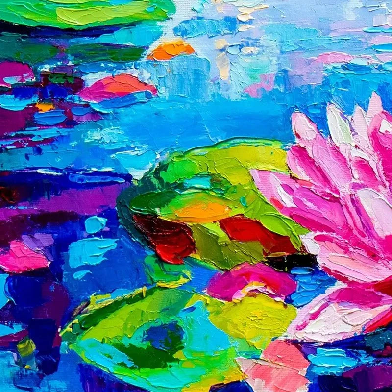 Colourful Lily Lake Canvas Print Colourful Lily Lake Canvas Print wall art product Ivailo Nikolov / Shutterstock