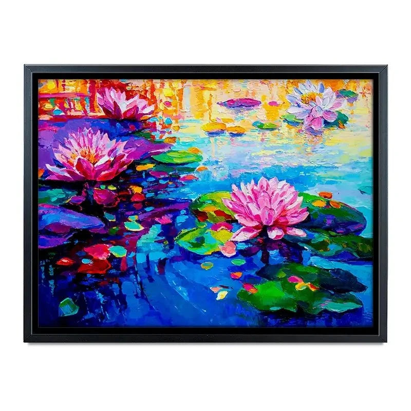 Colourful Lily Lake Canvas Print Colourful Lily Lake Canvas Print wall art product Ivailo Nikolov / Shutterstock