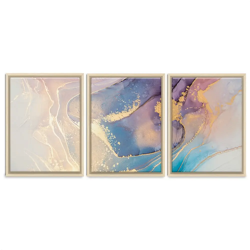 Colourful Marble Trio Canvas Print Colourful Marble Trio Canvas Print wall art product coldsun777 / Shutterstock