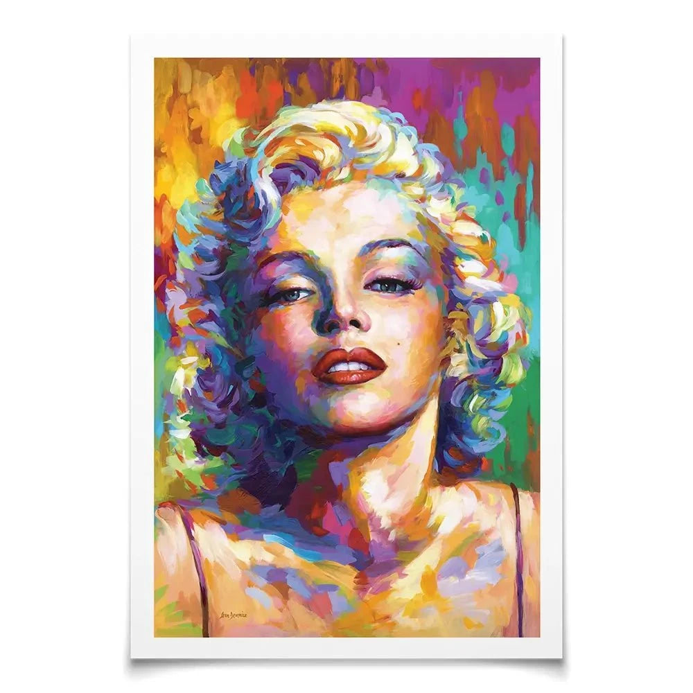 Colourful Marilyn Monroe Art Print Colourful Marilyn Monroe Art Print wall art product Leon Devenice