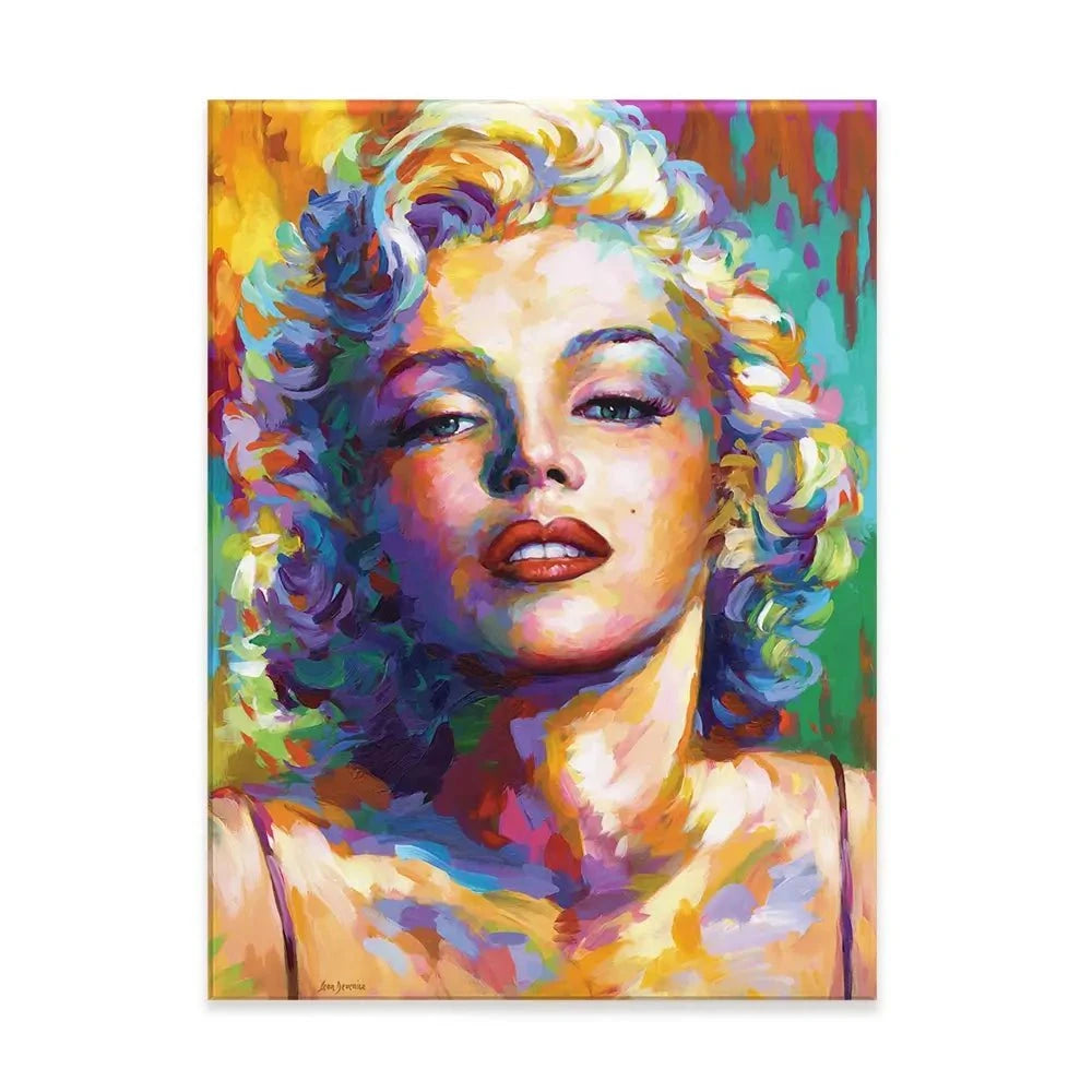 Colourful Marilyn Monroe Canvas Print Colourful Marilyn Monroe Canvas Print wall art product Leon Devenice