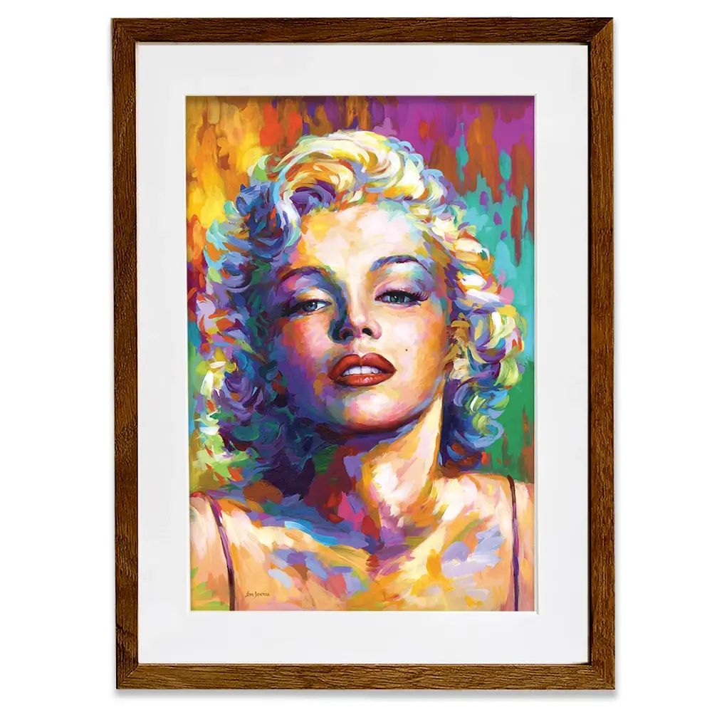 Colourful Marilyn Monroe Framed Art Print Colourful Marilyn Monroe Framed Art Print wall art product Leon Devenice