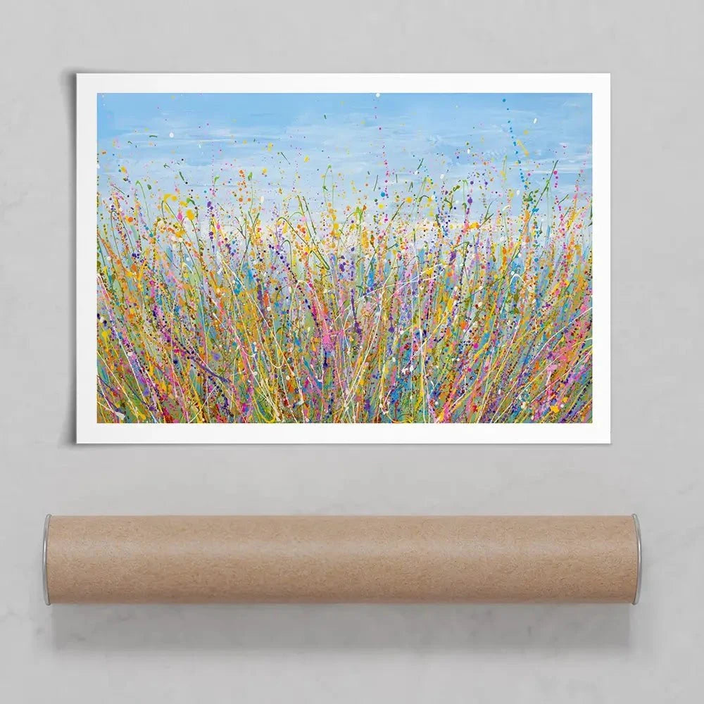 Colourful Meadow Art Print Colourful Meadow Art Print wall art product Olga Tkachyk