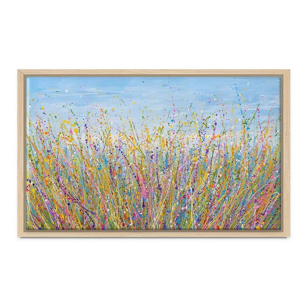 Colourful Meadow Canvas Print Colourful Meadow Canvas Print wall art product Olga Tkachyk
