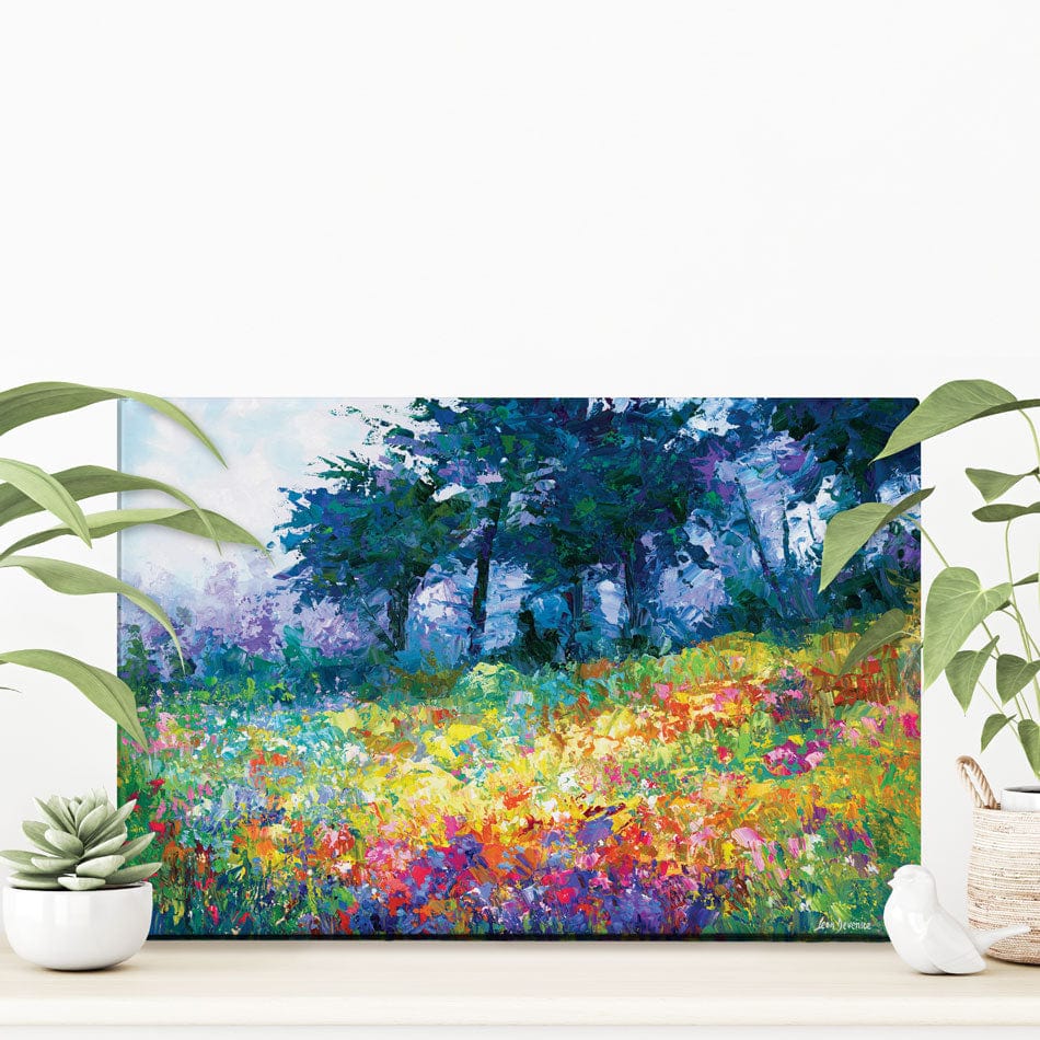 Colourful Meadow Of Wildflowers Canvas Print wall art product Leon Devenice